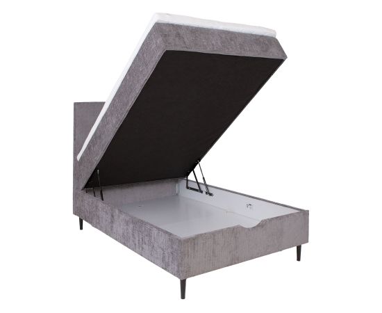 Continental bed LAARA 90x200cm, grey