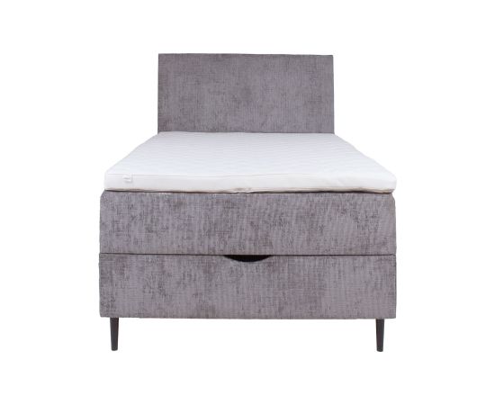 Continental bed LAARA 90x200cm, grey