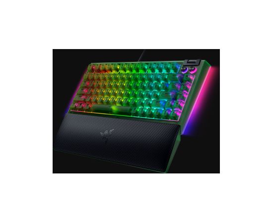 Razer BlackWidow V4 75% Mechanical Gaming keyboard Wired US Phantom Green Edition Razer Mechanical Switches (Tactile)