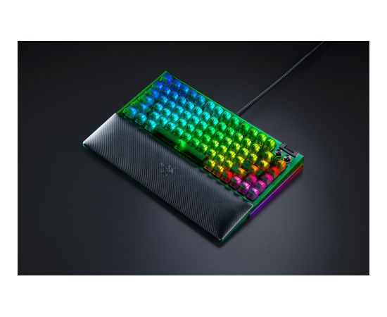 Razer BlackWidow V4 75% Mechanical Gaming keyboard Wired US Phantom Green Edition Razer Mechanical Switches (Tactile)