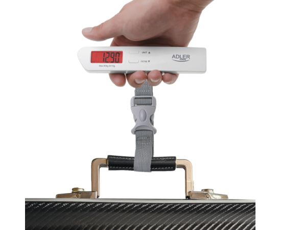 Adler Travel Luggage Scale AD 8191 Maximum weight (capacity) 50 kg Low Battery Indicator; Measurement Range: From 50g to 50kg; Overload Indicator