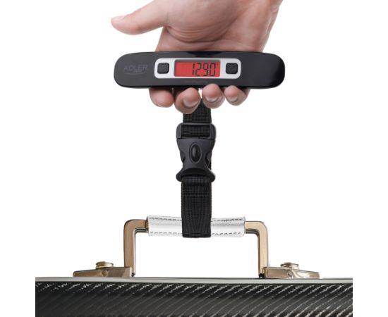 Adler Travel Luggage Scale AD 8190 Auto power off Maximum weight (capacity) 50 kg Low Battery Indicator; Overload Indicator; Measurement Range: From 50g to 50kg