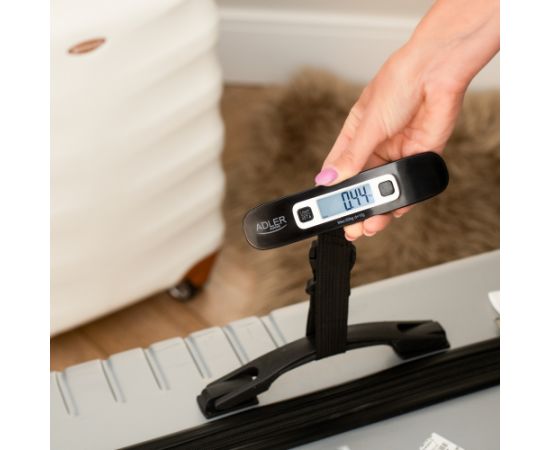 Adler Travel Luggage Scale AD 8190 Auto power off Maximum weight (capacity) 50 kg Low Battery Indicator; Overload Indicator; Measurement Range: From 50g to 50kg