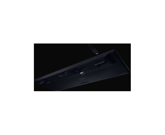 Razer BlackWidow V4 Low-profile HyperSpeed Gaming keyboard Wireless US Bluetooth, 2.4 GHz, USB Type-C Yellow Linear