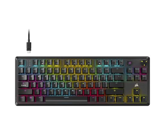 Corsair K70 CORE TKL Tenkeyless Mechanical Gaming Keyboard Wired NA Black 0.973 g MLX RED
