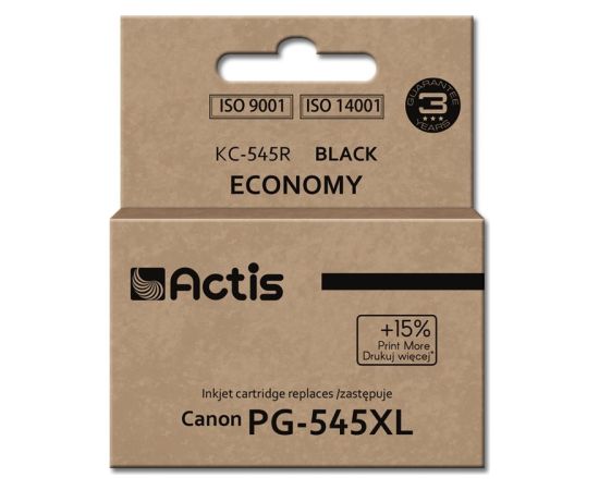Actis KC-545R ink (replacement for Canon PG-545XL; Standard; 15 ml; black)