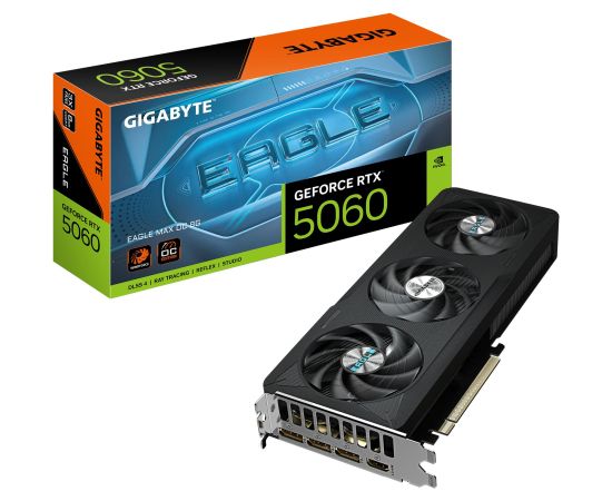 VGA PCIE16 RTX5060 8GB GDDR7/N5060EAGLEMAX OC-8GD GIGABYTE