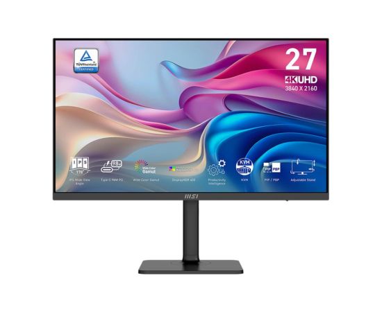 LCD Monitor MSI MODERN MD272UPHG 27" Business/4K Matte Panel IPS 3840x2160 16:9 60Hz 4 ms Speakers Colour Black MODERNMD272UPHG