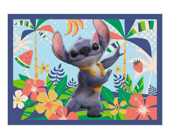 TREFL DISNEY STITCH Комплект пазлов 4в1 Отпуск на Гавайях