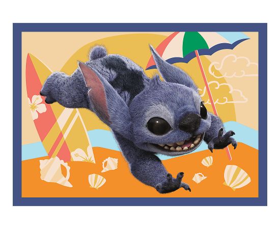 TREFL DISNEY STITCH Комплект пазлов 4в1 Отпуск на Гавайях