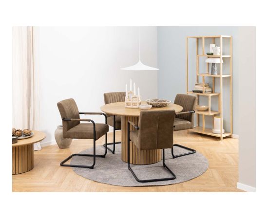 Dining table YALE D120xH75cm, natural