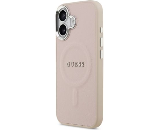 Guess Apple  iPhone 17 PU Saffiano MagSafe Case Pink