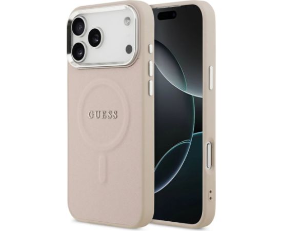 Guess Apple  iPhone 17 Pro Max Silicone case with MagSafe Classic Logo Pink