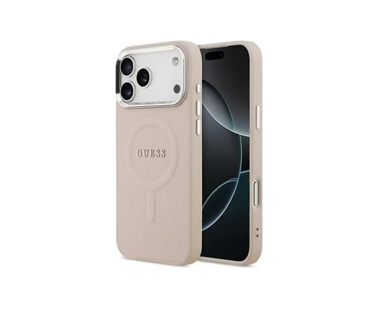 Guess Apple  iPhone 17 Pro Silicone case with MagSafe Classic Logo Pink