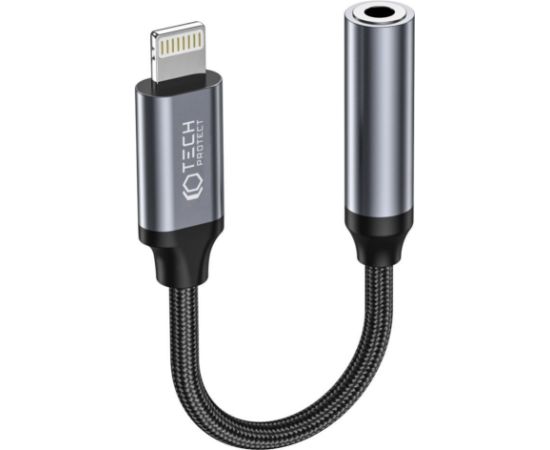 Tech-Protect   Tech-Protect UltraBoost Lightning / 3.5mm mini jack adapter - black