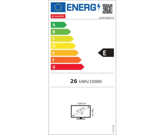 Allview 32ATC6000-H 32" (81 cm) N/A HD Black