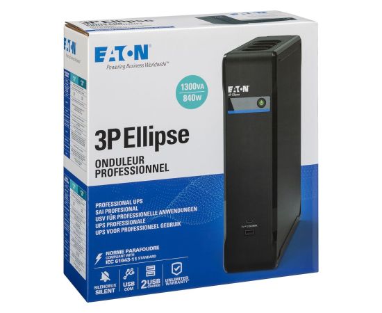 Eaton 3P Ellipse 1300 USB DIN 840 VA 1300 W