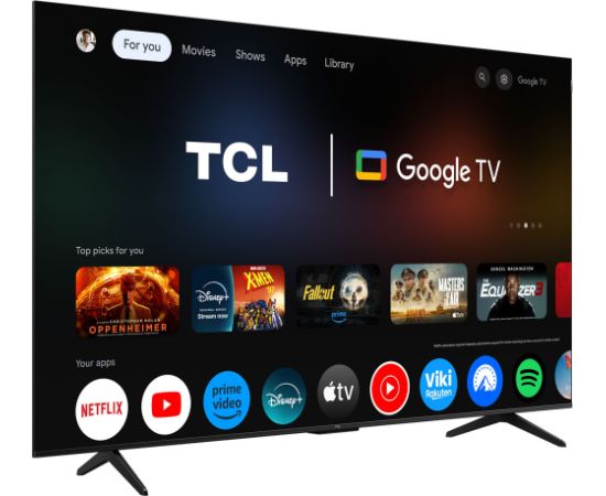 TCL 4K QLED TV 65T69C 65 Smart TV Google TV UHD Black