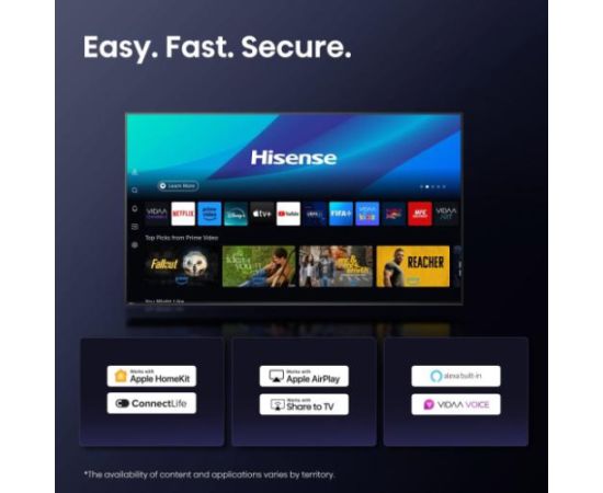 Hisense UHD Smart TV 50A6Q 50" Smart TV VIDAA OS UHD Black