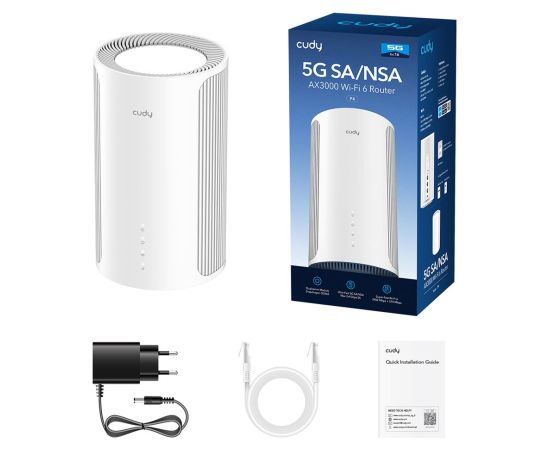 Router CUDY P4 Wi-Fi 6 5G SA/NSA AX3000