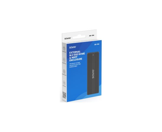 Kastīte cietajam Savio External M.2 NVMe & NGFF Combo