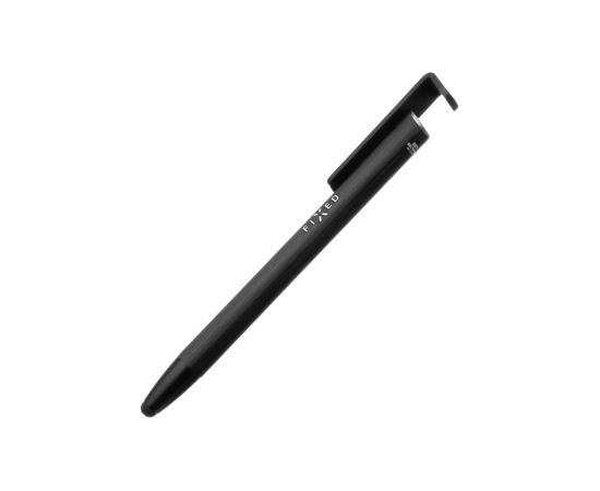Fixed Pen With Stylus and Stand 3 in 1 Pencil Stylus for capacitive displays; Stand for phones and tablets Black