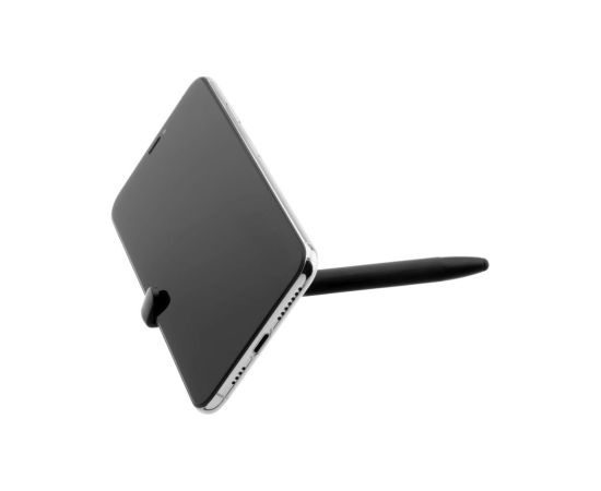 Fixed Pen With Stylus and Stand 3 in 1 Pencil Stylus for capacitive displays; Stand for phones and tablets Black