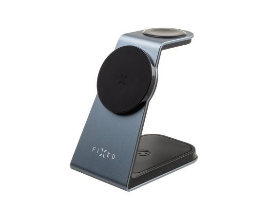 Fixed MagPowerstation ALU stand with wireless charging 3 in 1 FIXMPOS-AL-GR