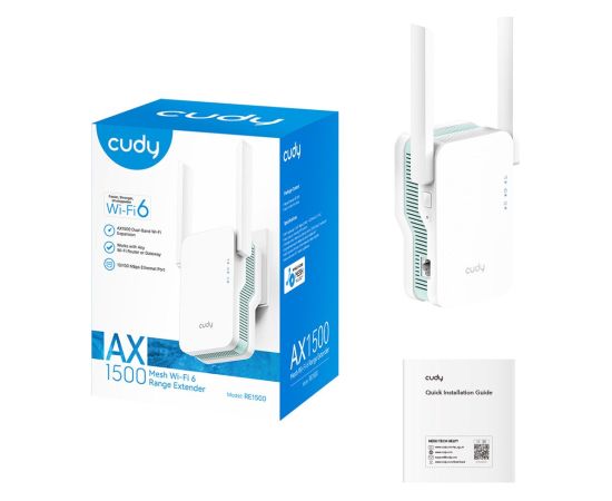 Wzmacniacz sygnału CUDY RE1500 Mesh Wi-Fi 6