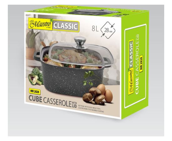 Garnek z pokrywką 28 cm, 8,0 l MR-2828 MAESTRO