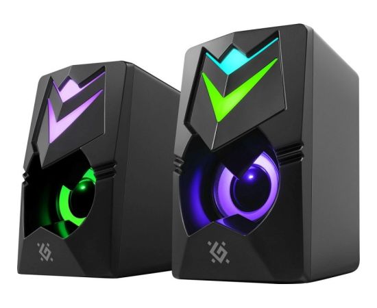 PC Speakers 2.0 DEFENDER J4 2.0 6W LED USB black