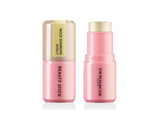 Dermacol Beauty Stick - Rozjasňovač v tyčince s diamantovým efektem 7 g 2 GOLD DIAMOND EFFECT