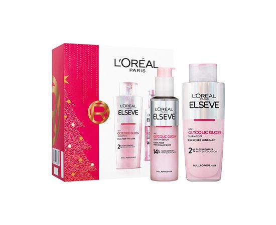 L'oreal Glycolic Gloss Set - Dárková sada vlasové péče