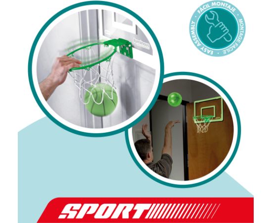 Баскетбольное кольцо Fluorescent Junior с мячом 45x30 см 3+ CB39104