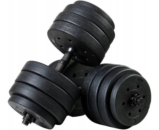 Funfit Hantle Bitumiczne 40 kg Zestaw 2x20 kg