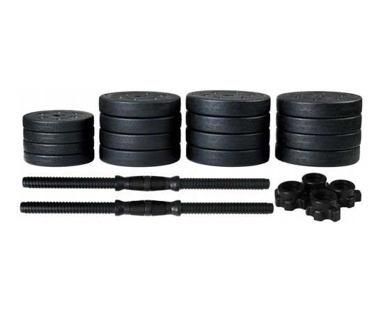 Funfit Hantle Bitumiczne 40 kg Zestaw 2x20 kg