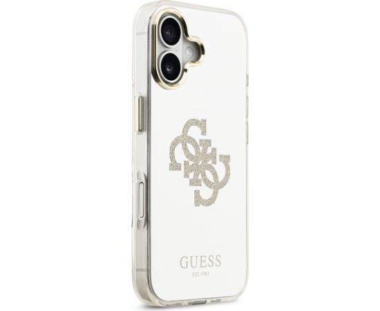 Guess PC/TPU Mirror 4G Glitter Logo MagSafe Case Чехол для Apple iPhone 17