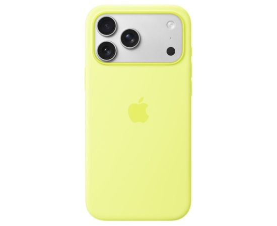 Apple MGFF4ZM/A Silicone with MagSafe Aizsargapvalks Priekš iPhone 17 Pro / Neon Yellow