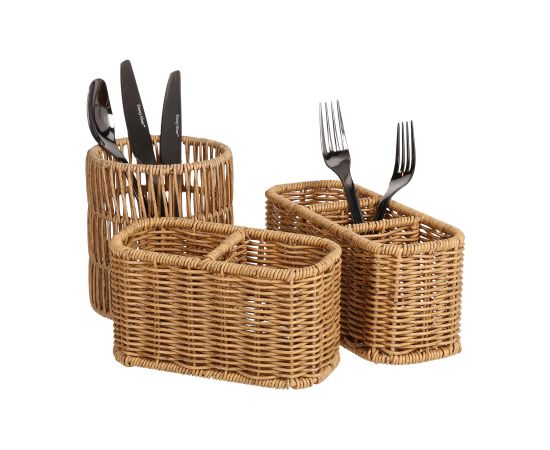 Basket BASILE 23x9xH10cm, natural