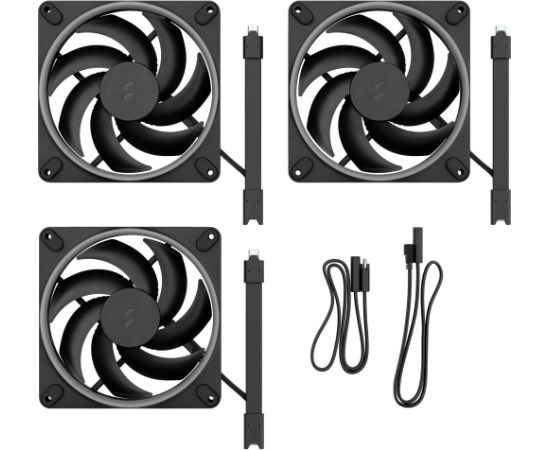 Fractal Design Fractal D. Momentum 14 RGB 3-pack Black (black, 140 mm)