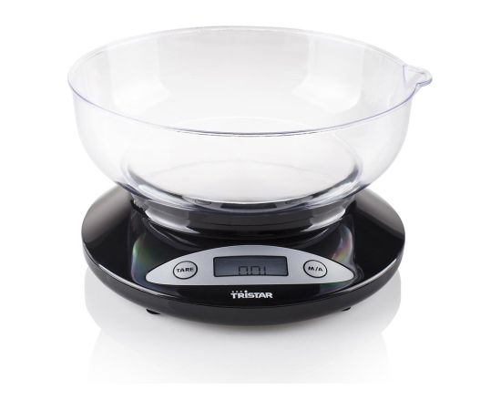 Tristar Kitchen scale KW-2430 Maximum weight (capacity) 2 kg Graduation 1 g Display type LCD Black