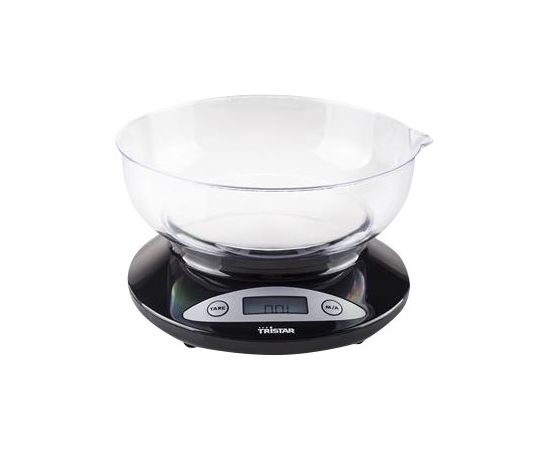 Tristar Kitchen scale KW-2430 Maximum weight (capacity) 2 kg Graduation 1 g Display type LCD Black