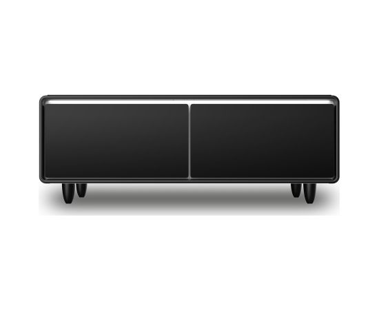Caso Lounge-Table with cooling compartments, sound bar and charging option Sound and Cool Energy efficiency class F Free standing Black