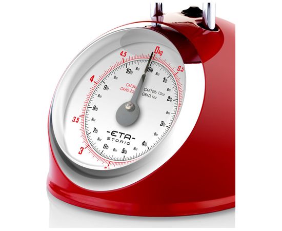 ETA Kitchen scale ETA577790030 Storio Maximum weight (capacity) 5 kg Graduation 25 g Red