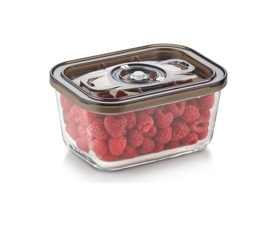 Caso Glass Vacuum Container with Plastic Lid VacuBoxx Eco M Transparent