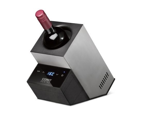 Caso Wine Cooler WineCase Deluxe Inox Bottles capacity 1 Black/Silver