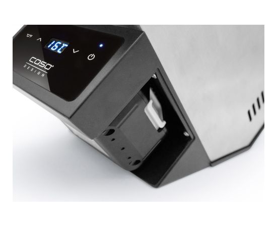 Caso Wine Cooler WineCase Deluxe Inox Bottles capacity 1 Black/Silver