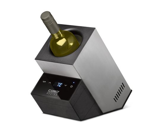 Caso Wine Cooler WineCase Deluxe Inox Bottles capacity 1 Black/Silver