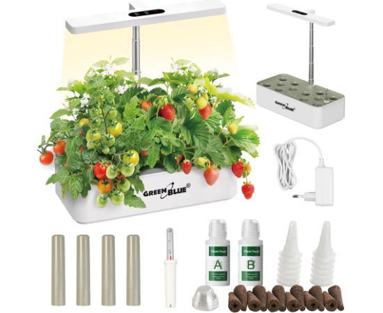 GreenBlue Intelligent Indoor Plant Growing System, SMART pot, 4L capacity, for 12 plants, full spectrum LEDs, GB133 Viedais dārzs