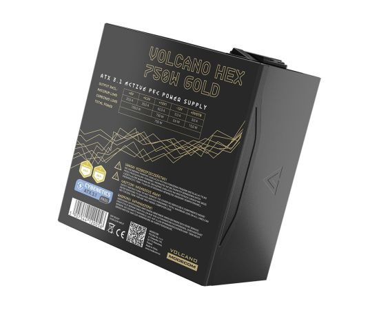 MODECOM Power Supply VOLCANO HEX GOLD 750W ATX3.1